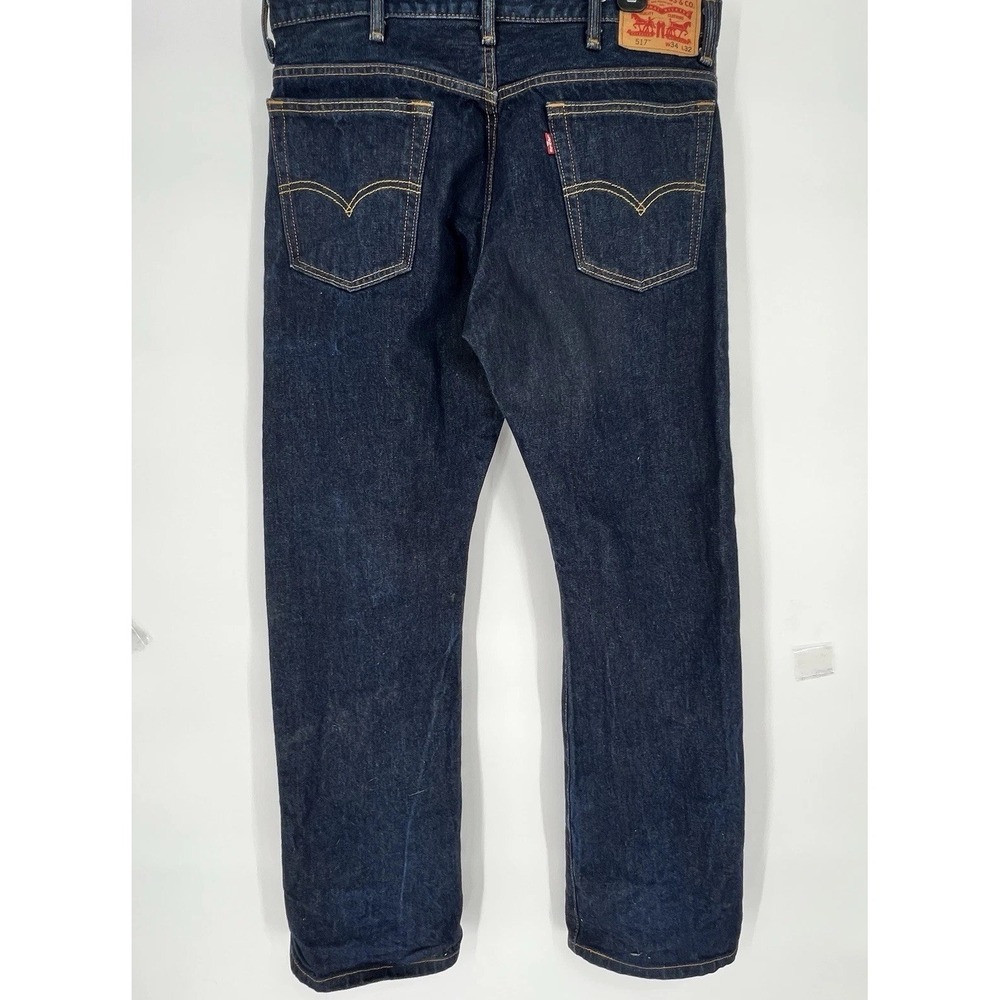 Levi's 517 Bootcut Jeans Men's 34x32 Dark Wash Y2K Denim Classic Fit